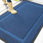 OLANLY Front Door Mat Outside 47x32, All-Season Heavy-Duty Rubber Doormat | by OLANLY