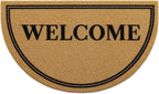 OLANLY Half Circle Front Door Mat, Low Profile Doormat, Stain and Fade Resistant by OLANLY