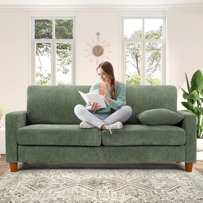 Kidirect 70in U Shaped Couch, Modular Sofa No Tool Assembly, Comfy Sectional - Image 3
