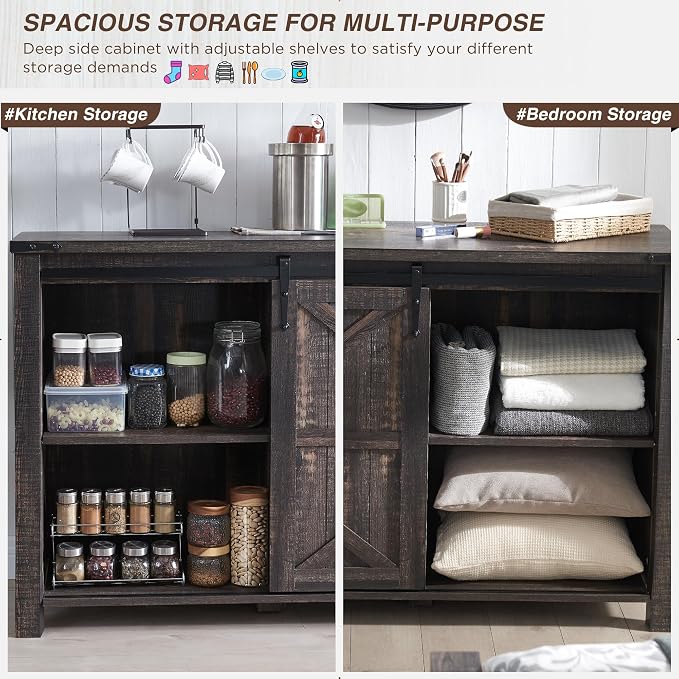 T4TREAM Farmhouse Sideboard Buffet Cabinet - Image 5