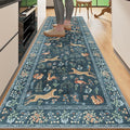DUKINO 2.6x8 Rug for Hallway, Washable Kitchen Runner Rug Non Slip, Stain by DUKINO