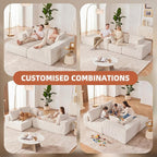108” Modular Sectional Sofa, Cloud Sectional Couch - Image 7