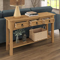 Furniture Dash Solid Wood Hall Table Console 47.9" W, 12.6" D, 28.8" H by FurnitureDash