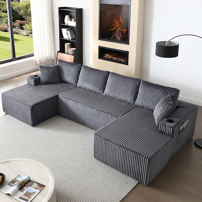 124" Oversized Sectional Couches - Image 3