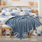 Bedsure Soft Twin XL Blanket for Bed Dorm Blue 66"x90" | Birthday Gifts for - Image 5