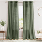 Extra Long Curtains 2 Panels 102 Inches Long by Nanspring