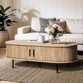LuxenHome Oval Coffee Table by LuxenHome