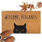 Welcome Peasants Black Cat Doormat Outdoor 30x17 Inch, Funny Welcome Mat | - Image 7
