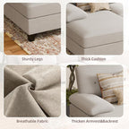 U-Shaped Sectional Couches for Living Room, 4 Seat Sofa - Image 5