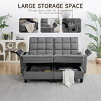Auvsoce 71" Loveseat Recliner Chair - Image 3