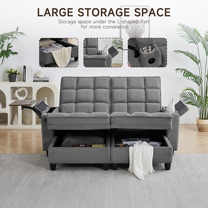 Auvsoce 71" Loveseat Recliner Chair - Image 3