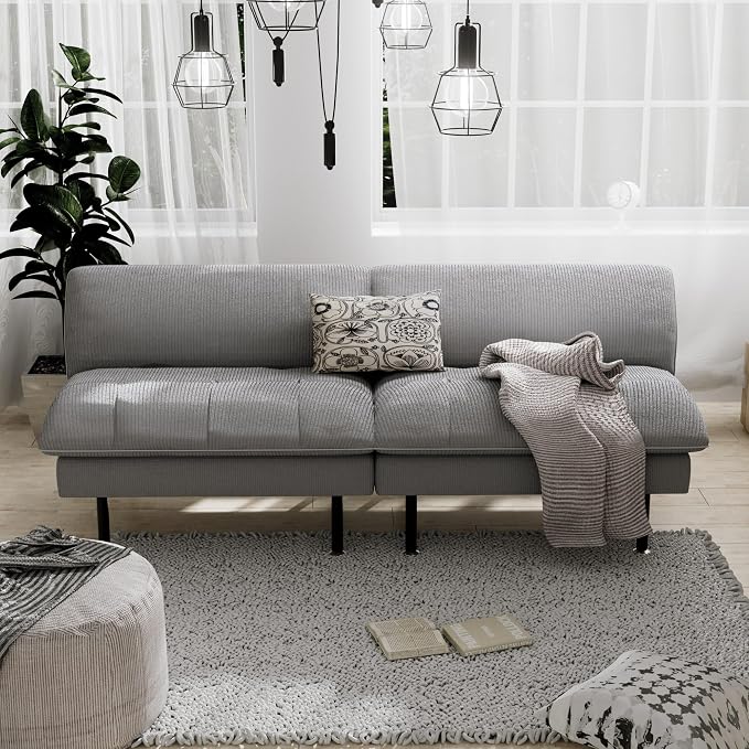 Ribilake 70" Futon Sofa Bed, 4 in 1 Multi-Function Couch Sleeper - Image 2