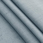 Light Blue Linen Curtains 63 Inches Long 2 Panel Sets - Image 7