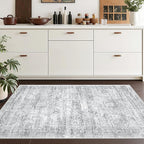 3x4 Rugs for Entryway, Washable Area Rug, Neutral Rug, Stain Resistant Indoor - Image 4