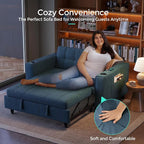 LINSY Sleeper Sofa Bed, Small 3 in 1 Convertible Loveseat Sleeper Couch - Image 7