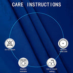 Blackout Curtains 66 x 95 inch/Royal Blue Curtains Set of 2 Panels/Thermal - Image 4