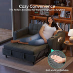 LINSY 54" Pull Out Couch with Charging Station - Image 7