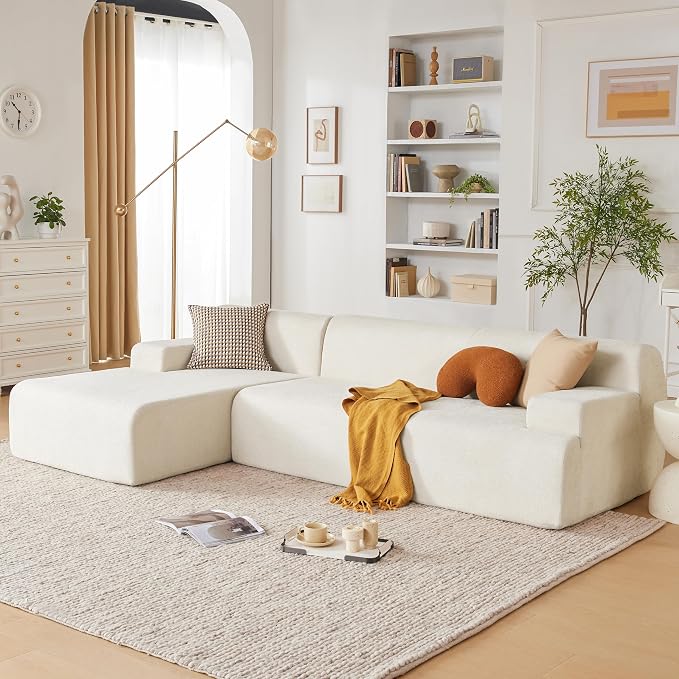 Weture 107" Modular Sectional Cloud Couch, Boneless couches Sponge sectionals - Image 3