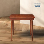 MECO Stakmore Classic Straight Edge Solid Wood Folding Card Table, Cherry Frame - Image 5