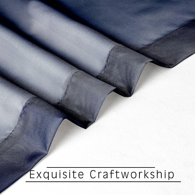 Sheer Curtains 54 inches Long 2 Panels Set, Rod Pocket Curtain Sheers - Image 6