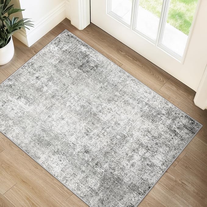 RELEANY Washable 2'x3' Abstract Area Rug by RELEANY