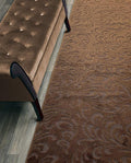 10 FT Long Non-Slip Washable Brown Carpet Runner Rug by ORFAHOME