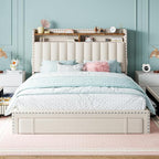 EnHomee Upholstered Full Bed Frame - Image 5