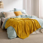 Bedsure GentleSoft Gold Fleece Throw Blanket - Image 6