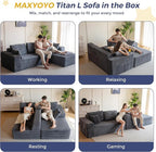 MAXYOYO 104" Modular Sectional Couch - Image 3