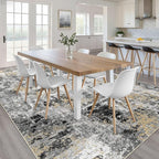 LOONGRUG Area Rug 5x7 Washable Neutral Modern Living Room Rugs Black Gold | - Image 4