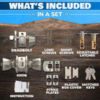 Mobile Home Door Knobs with Deadbolt – Exterior Front Door Lock Set of 2 - Image 5