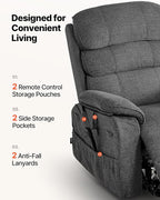 VEVOR Power Lift Recliner Chair, Dual Motor Lift Chair - Image 8