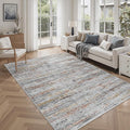 5x7 Area Rugs - Ultra-Thin Washble Rugs, Non-Slip Low Pile Abstract Print Rugs by Unknown