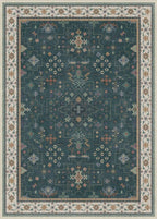 Dark Green Oushak Living Room Rug 10x14 - Image 3