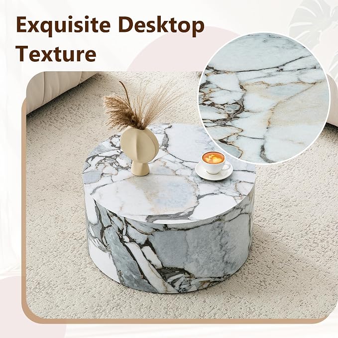 23.6'' Modern Round Coffee Table - Image 4