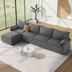Vesgantti 142" Cloud Couch Sectional Modular Sofa, Comfy Sectional Couch by Vesgantti