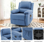 Korser Recliner Chair, 360 Swivel Rocker Chair - Image 8