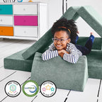 Yourigami Kids and Toddler Play Couch, Convertible Folding Sofa, Durable Foam - Image 6