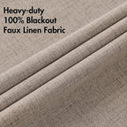 MIULEE 100% Blackout Linen Curtains - Image 5