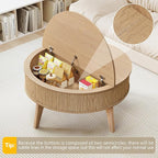 Round Lift Top Coffee Table - Image 6