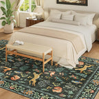 DUKINO 5x8 Area Rug for Bedroom, Soft Washable Animal Rug Non Slip, Stain - Image 4