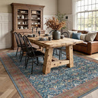 6x9 Area Rugs - Washable Vintage Retro Living Room Rug, Soft Ultra Thin Non - Image 4