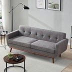 Kingfun 77.2" W Loveseat Sofa, Mid Century Modern Decor Love Seat Couches - Image 4