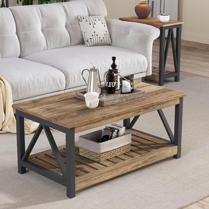 ChooChoo Farmhouse Coffee Table - Image 5