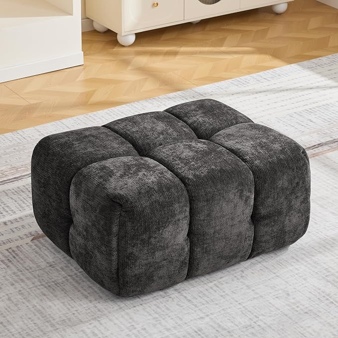 Large Boneless Ottoman, Upholstered Cloud Ottomans by CACFTII