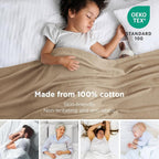 Bedsure GentleSoft 100% Cotton Blanket Full Size - Image 2