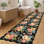DUKINO 3x10 Runner Rug, Non Slip Floral Washable Rug - Image 4