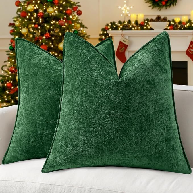 decorUhome Summer Couch Throw Pillow Covers 18x18 Set of 2, Decorative Soft by decorUhome