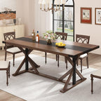 Hlivelood 71 Inch Dining Table for 6 People, Rectangular Kitchen Farmhouse - Image 9