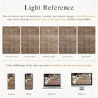 Schweek 8x10 Brown Area Rugs Washable Vintage Large Rug - Image 6